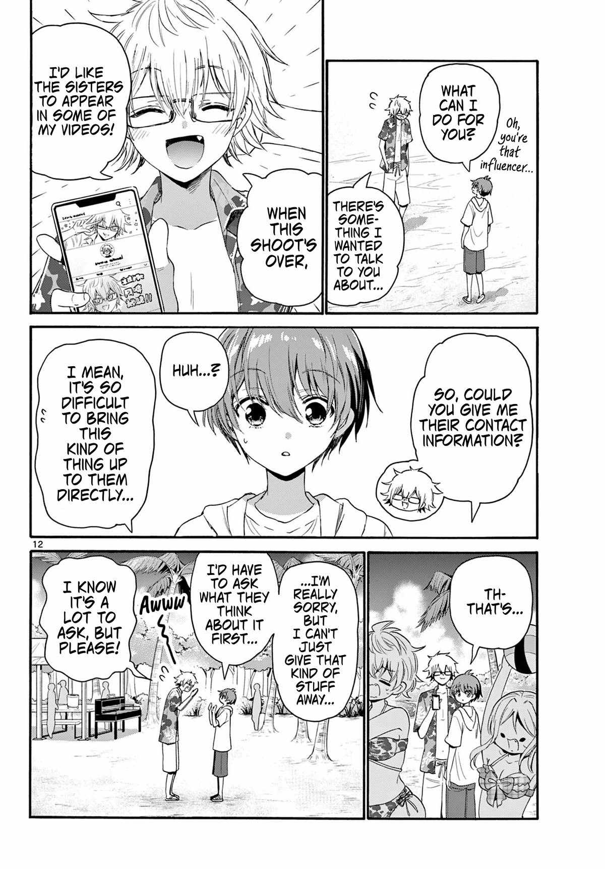 Mikadono Sanshimai wa Angai, Choroi Chapter 93 page 12 - Chapter 93: Our three sisters.
