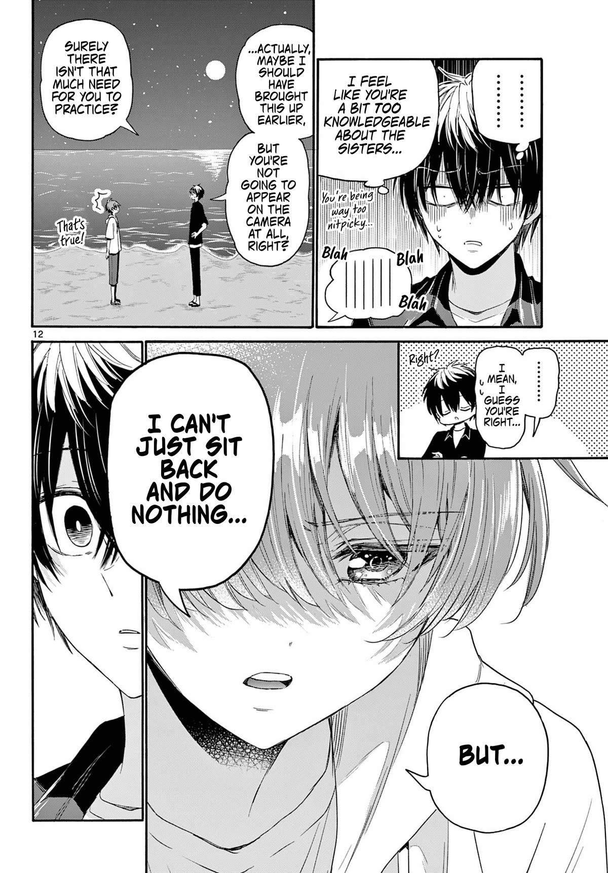 Mikadono Sanshimai wa Angai, Choroi Chapter 97 page 12 - Chapter 97: The night before the confessions.
