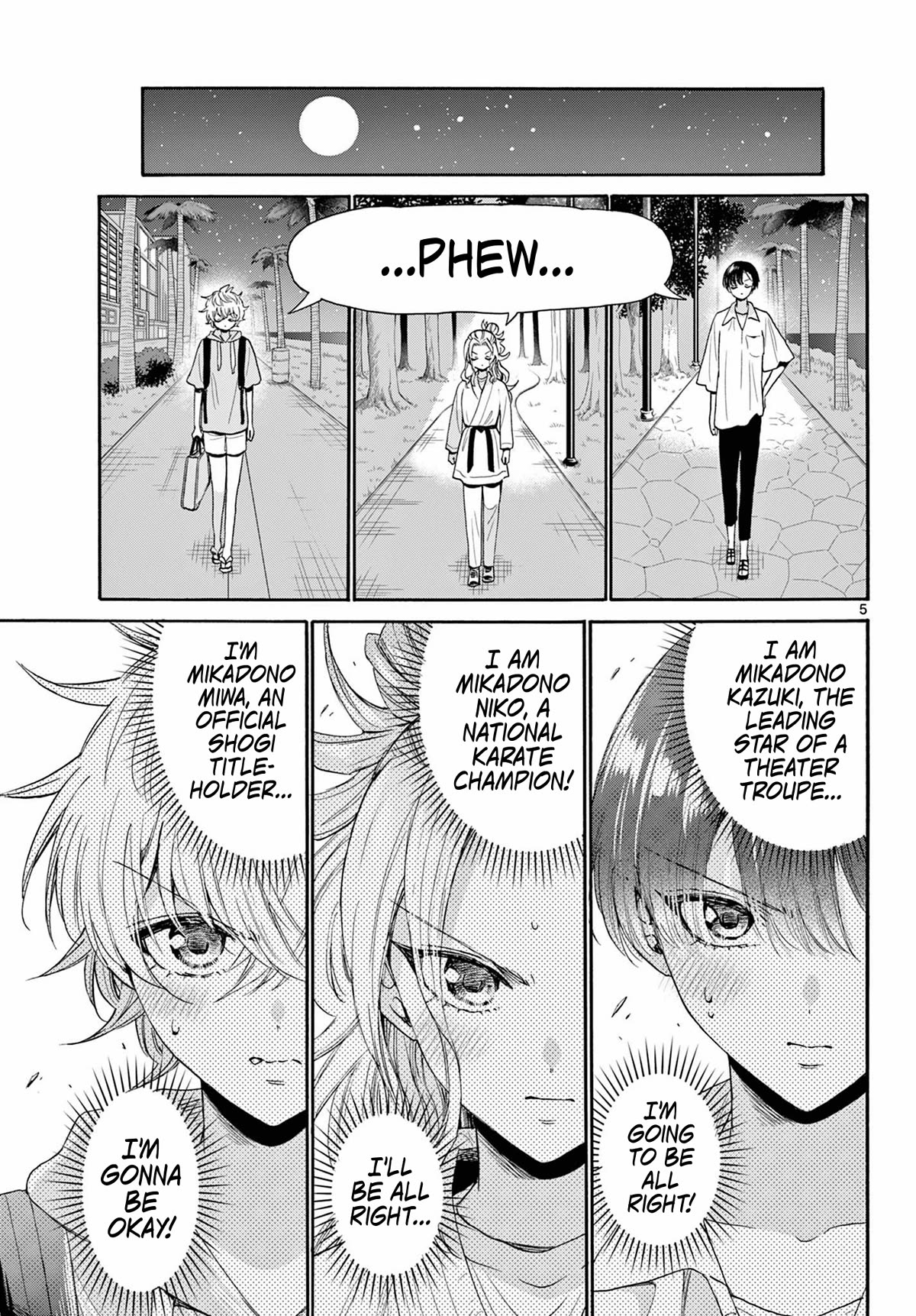 Mikadono Sanshimai wa Angai, Choroi Chapter 97 page 5 - Chapter 97: The night before the confessions.