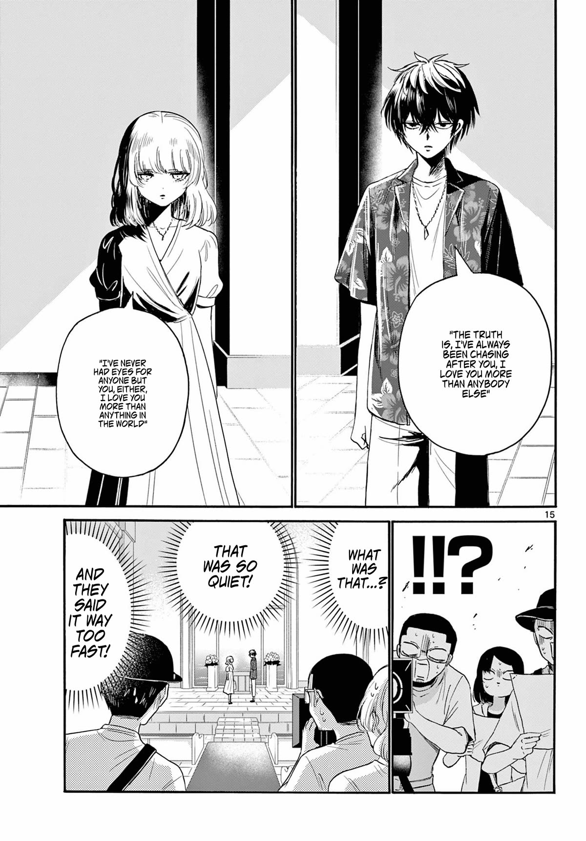 Mikadono Sanshimai wa Angai, Choroi Chapter 99 page 15 - Chapter 99: The Twin Stars' confessions.