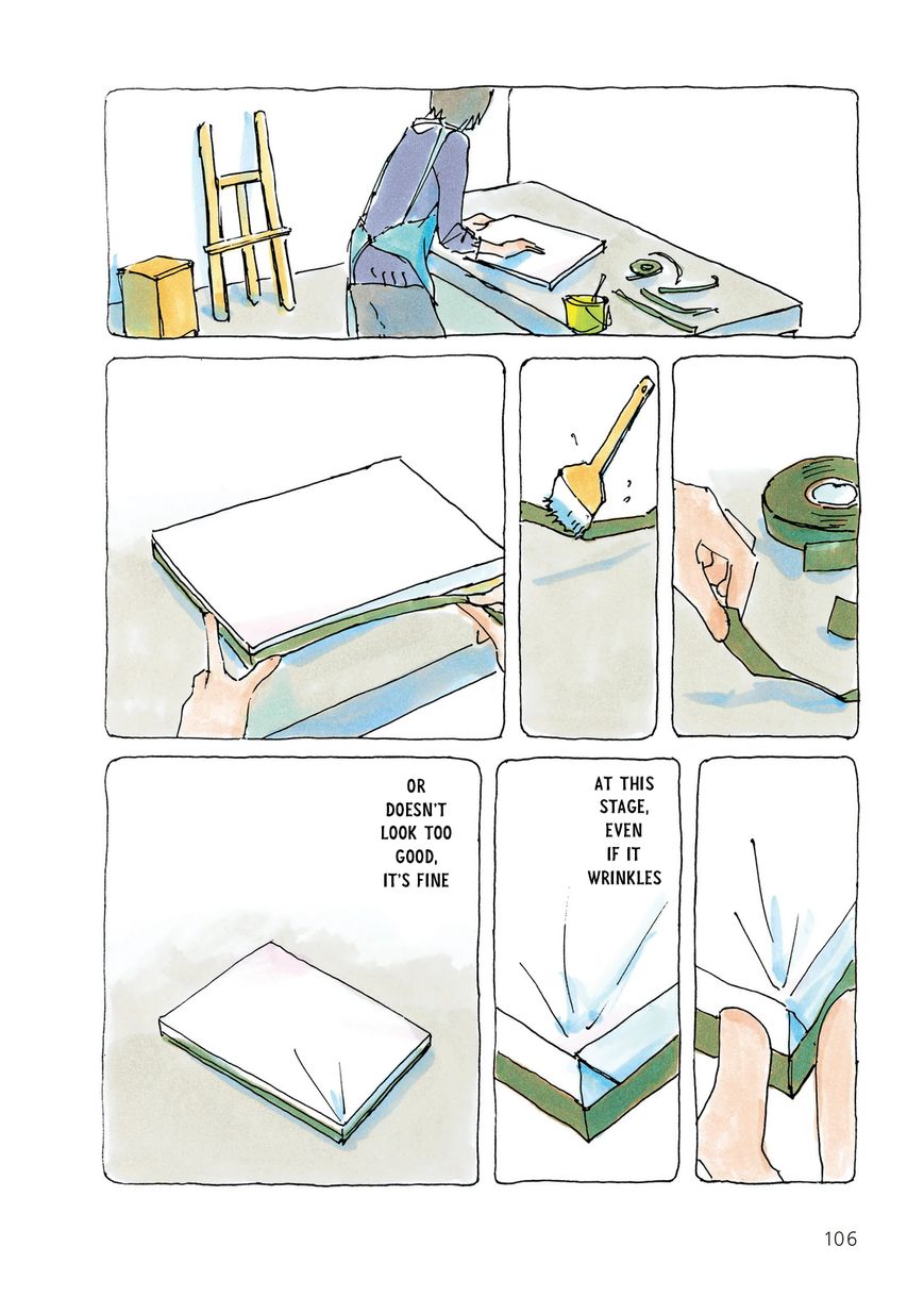 Mikako-san Chapter 24 page 2 - Chapter 24 : Watercolor Paper Prep