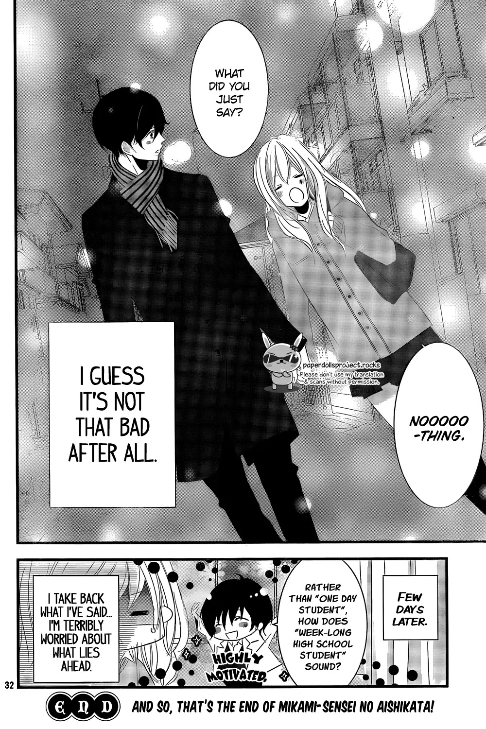 Mikami Sensei no Aishikata Chapter 4 page 34 - Chapter 4: Mikami’s freaking(?!) love how-tos.