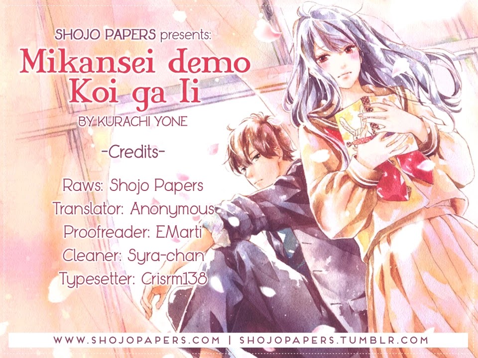 Mikansei Demo Koi ga Ii Chapter 10 page 1 - Chapter 10
