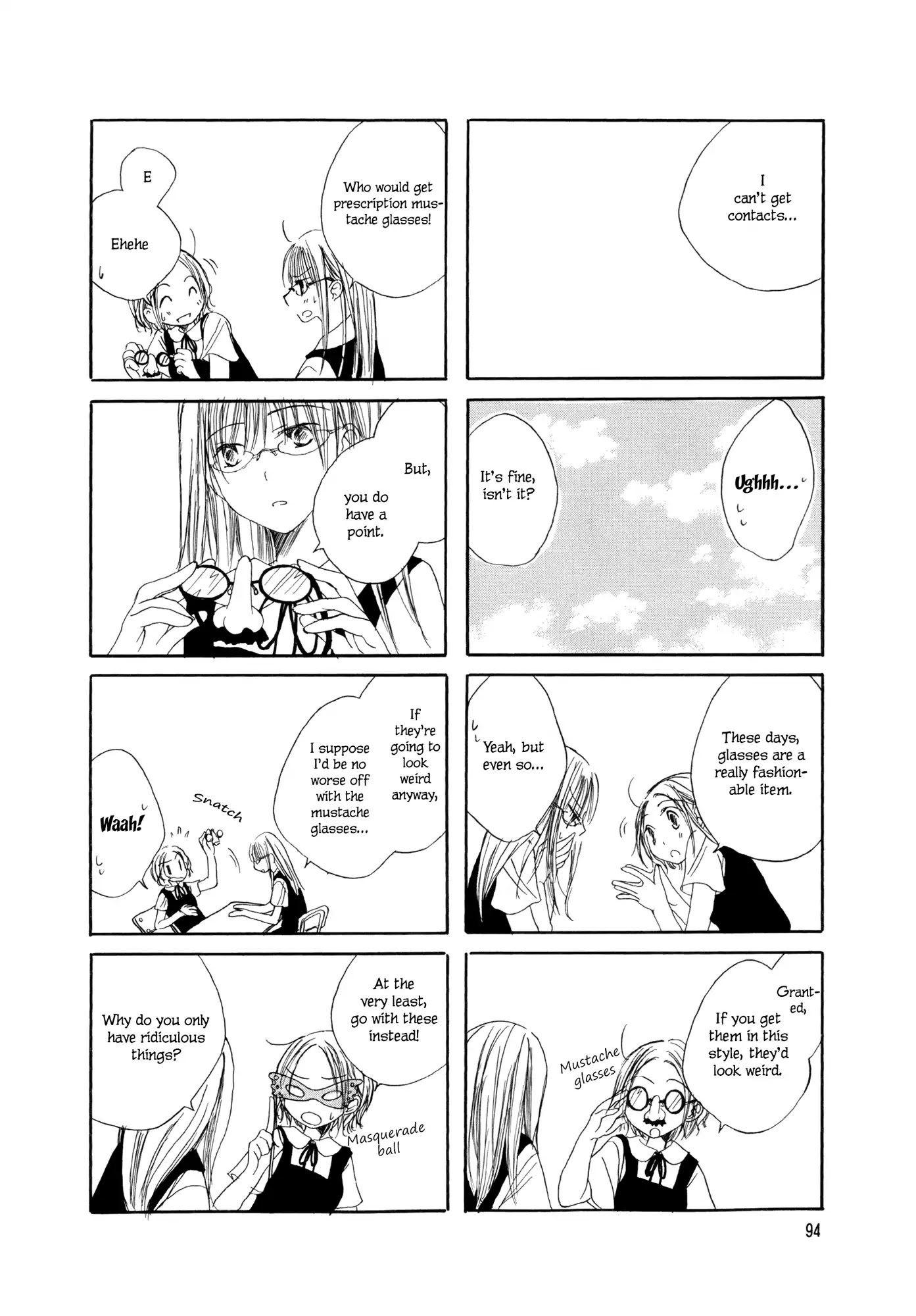 Mikazuki no Mitsu Chapter 8.5 page 2 - Chapter: Girls' Glasses