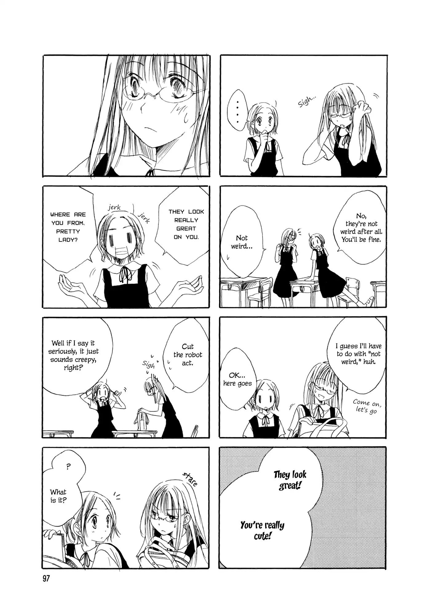 Mikazuki no Mitsu Chapter 8.5 page 5 - Chapter: Girls' Glasses