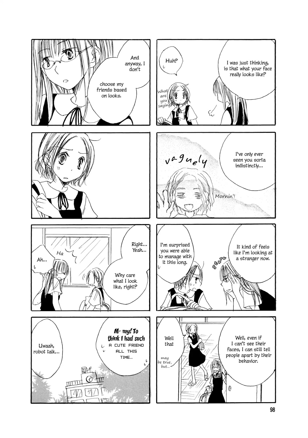 Mikazuki no Mitsu Chapter 8.5 page 6 - Chapter: Girls' Glasses