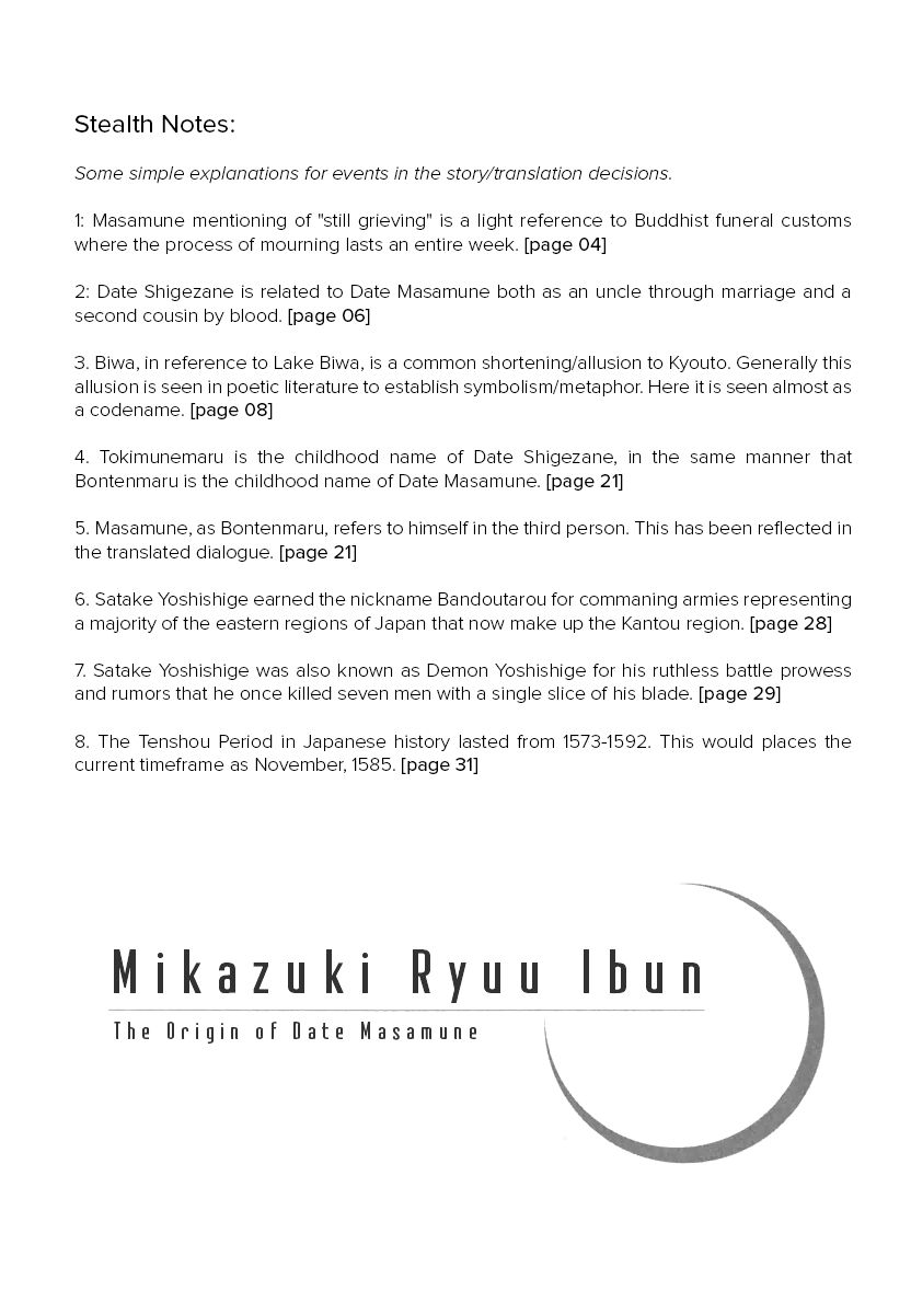Mikazuki Ryuu Ibun - Date Masamune Koushi Chapter 2 page 34 - Chapter 2