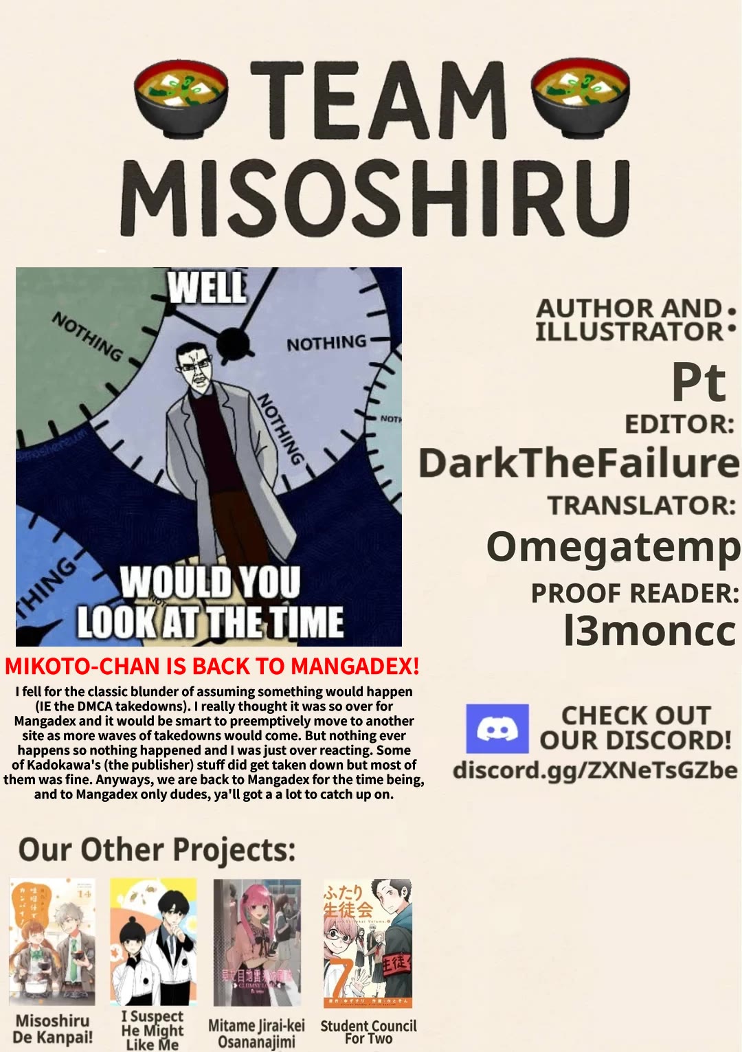 Mikoto-chan Doesn't Want to Be Hated! Chapter 16 page 19 - Chapter 16: Fever and a Sign