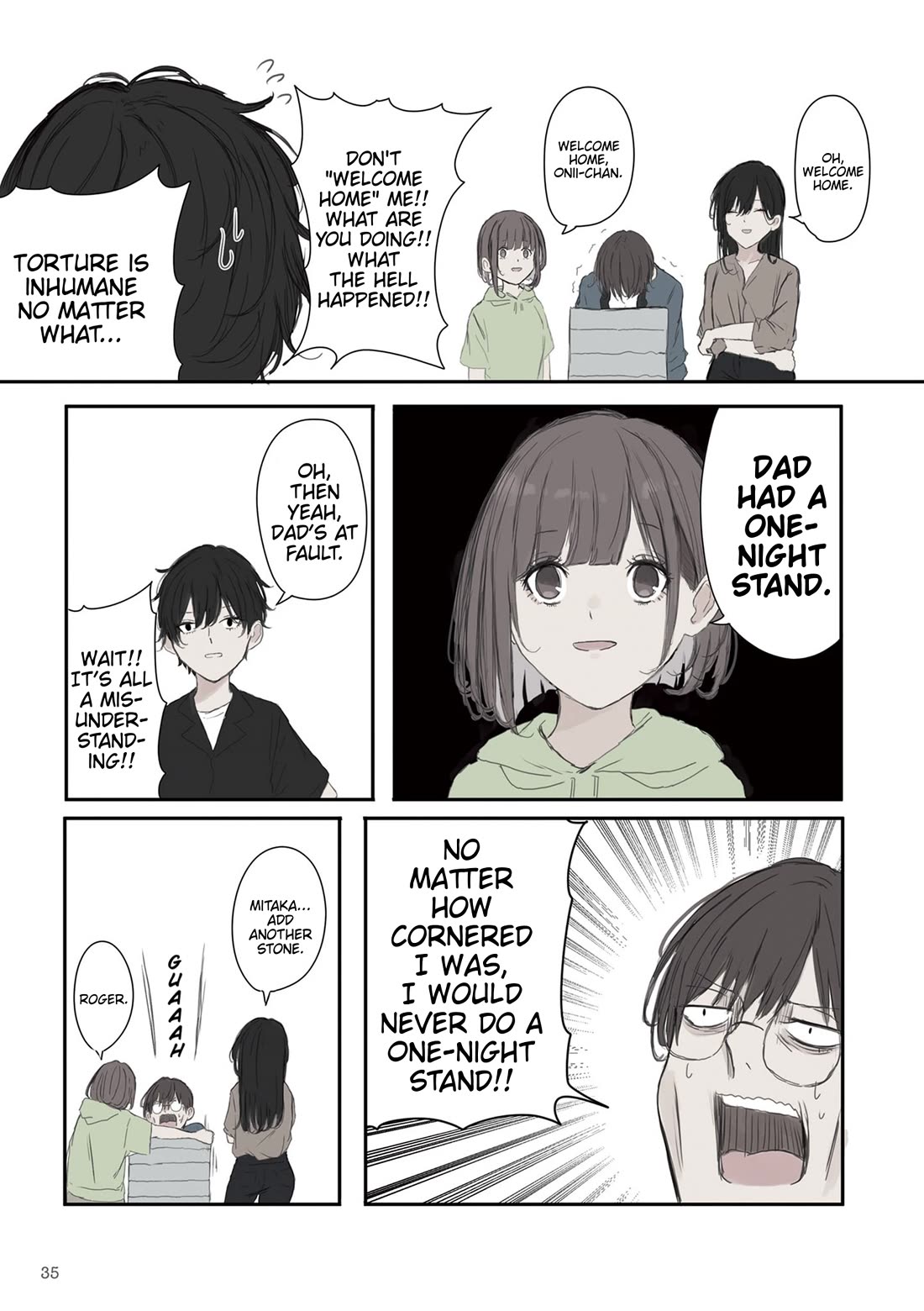 Mikoto-chan Doesn't Want to Be Hated! Chapter 49 page 3 - Chapter 49: Case File: The One Night Stand Family Meeting