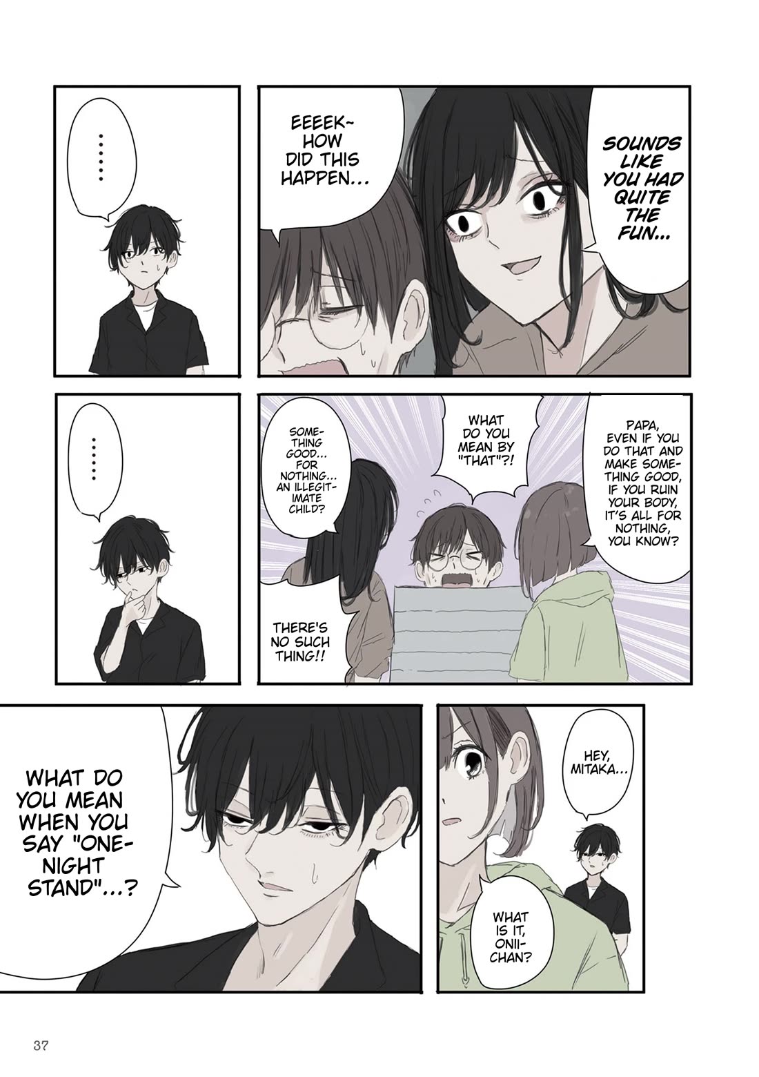Mikoto-chan Doesn't Want to Be Hated! Chapter 49 page 5 - Chapter 49: Case File: The One Night Stand Family Meeting