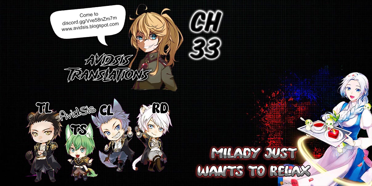 Milady Just Wants to Relax Chapter 33 page 1 - Chapter 33