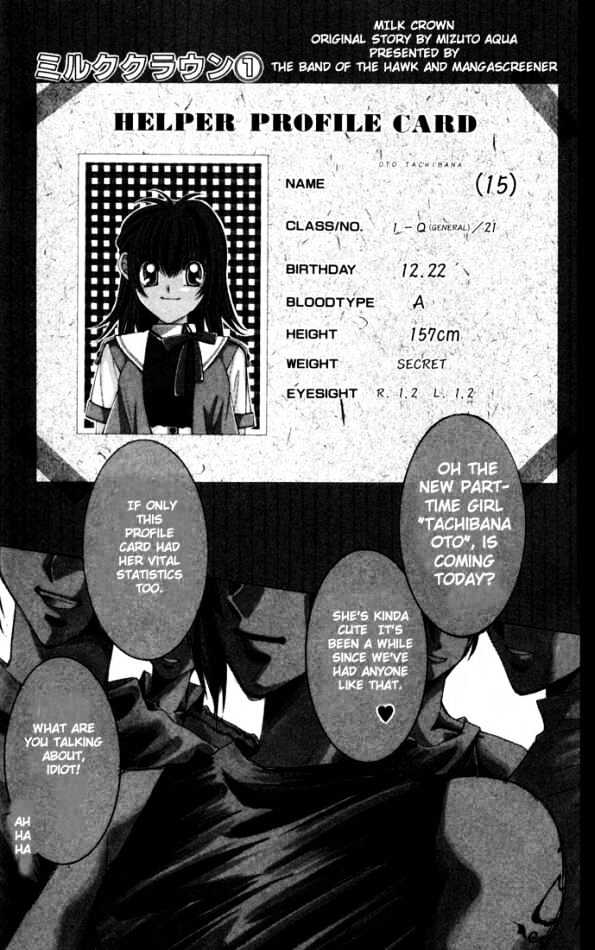 Milk Crown Chapter 0 page 1 - Chapter 0