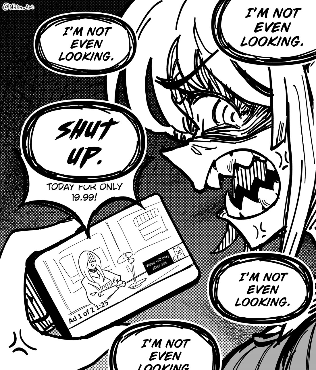 Mimi Chapter 253 page 1 - Chapter 253: Unskippable Ads.