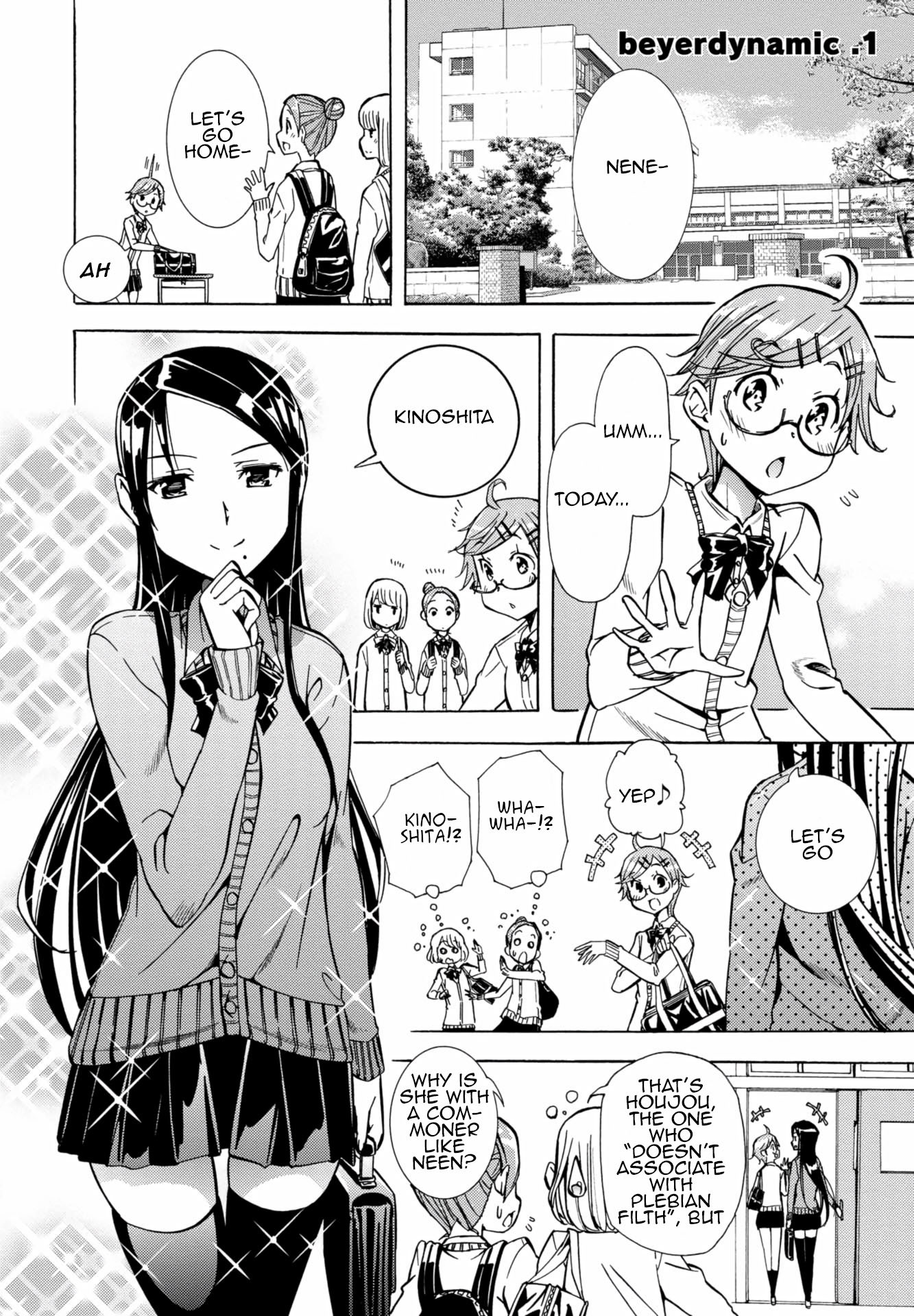 Mimiyori Harmonia Chapter 4 page 1 - Chapter 4: beyerdynamic .1
