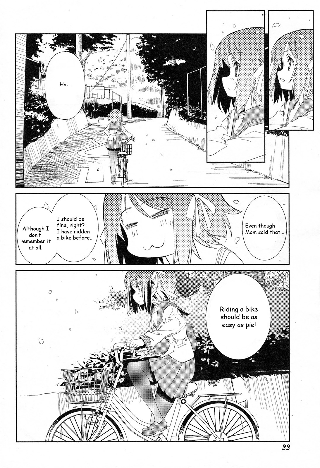 Minami Kamakura Koukou Joshi Jitenshabu Chapter 1.2 page 10 - Chapter 1 v2 : "My First Time Riding a Bike"