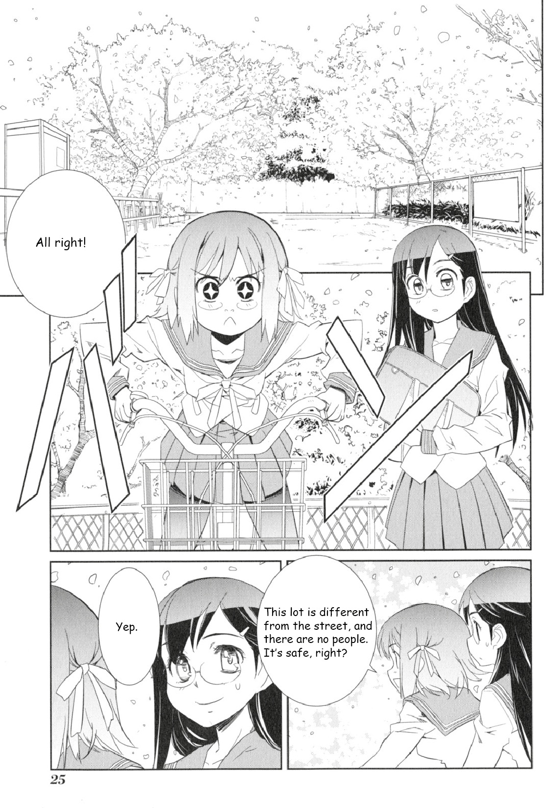 Minami Kamakura Koukou Joshi Jitenshabu Chapter 1.2 page 25 - Chapter 1 v2 : "My First Time Riding a Bike"