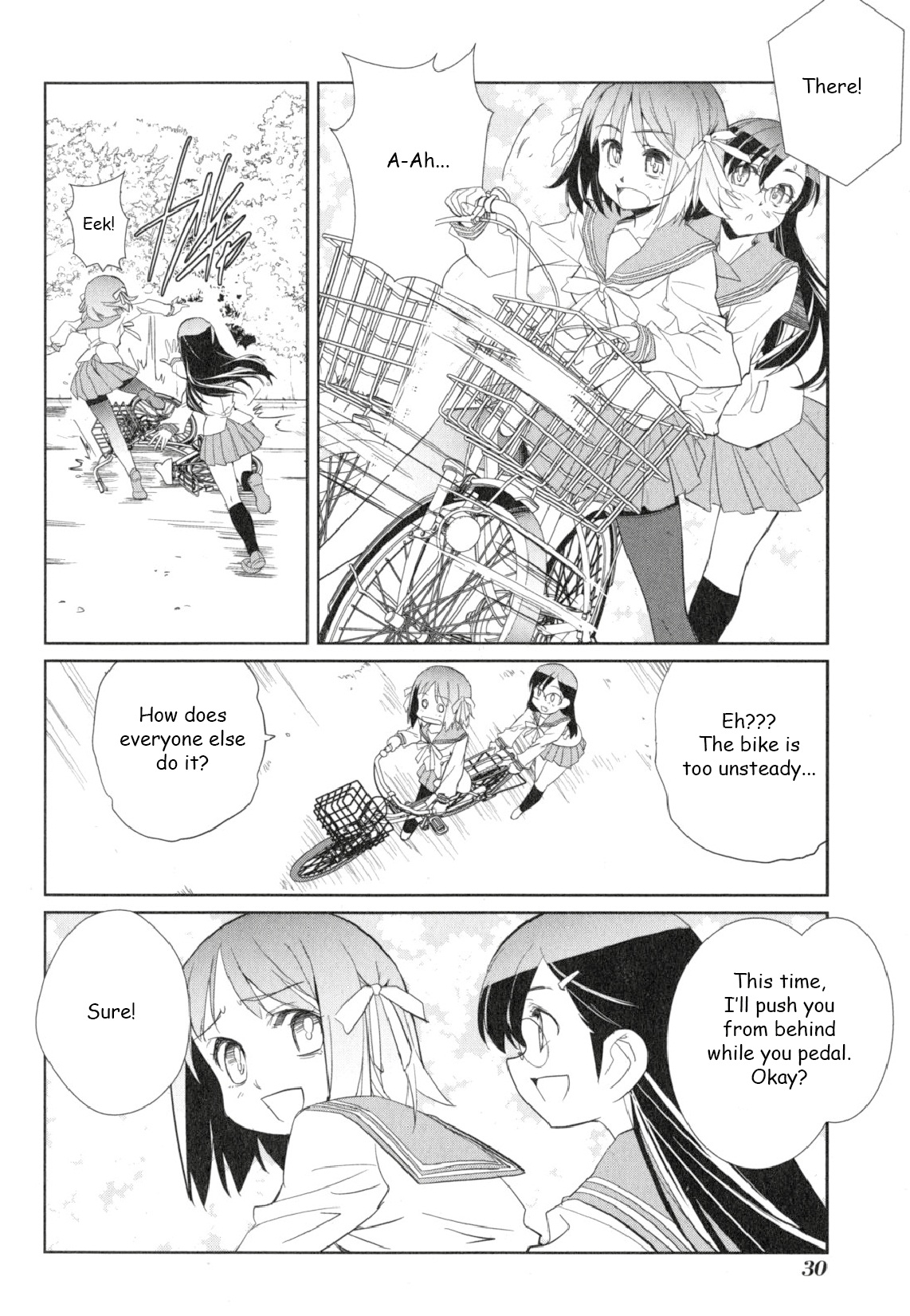 Minami Kamakura Koukou Joshi Jitenshabu Chapter 1.2 page 30 - Chapter 1 v2 : "My First Time Riding a Bike"