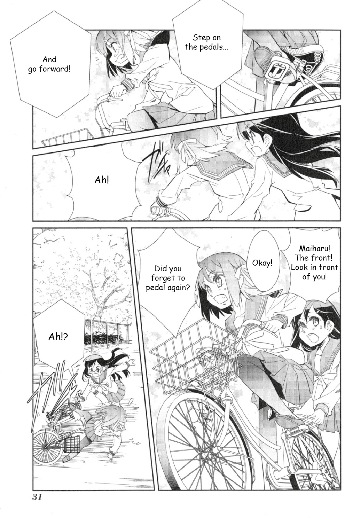 Minami Kamakura Koukou Joshi Jitenshabu Chapter 1.2 page 31 - Chapter 1 v2 : "My First Time Riding a Bike"