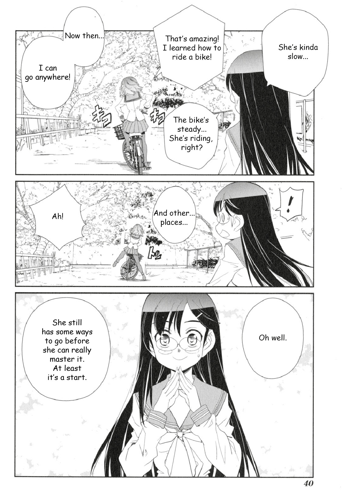 Minami Kamakura Koukou Joshi Jitenshabu Chapter 1.2 page 39 - Chapter 1 v2 : "My First Time Riding a Bike"