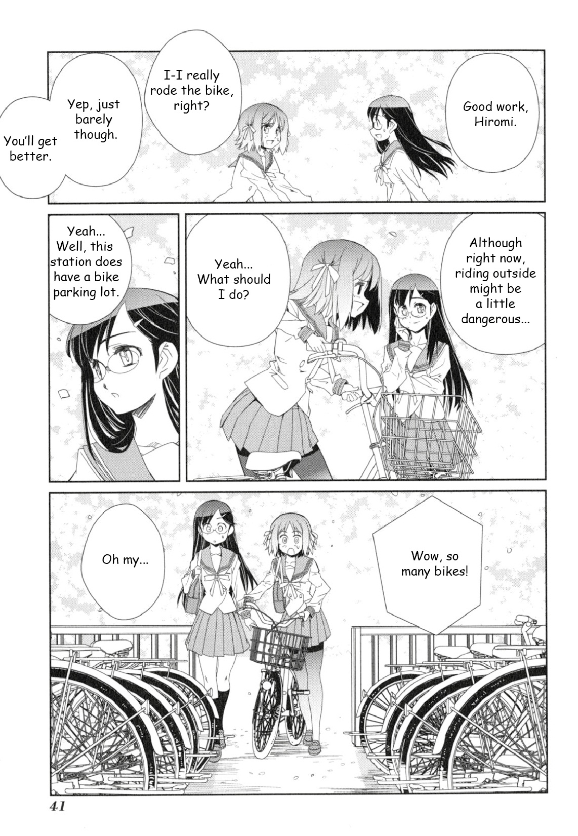 Minami Kamakura Koukou Joshi Jitenshabu Chapter 1.2 page 40 - Chapter 1 v2 : "My First Time Riding a Bike"