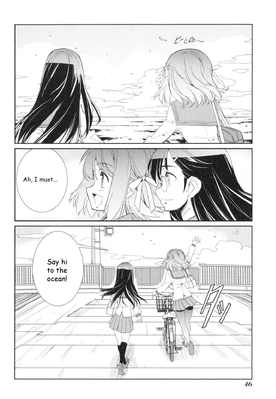 Minami Kamakura Koukou Joshi Jitenshabu Chapter 1.2 page 44 - Chapter 1 v2 : "My First Time Riding a Bike"