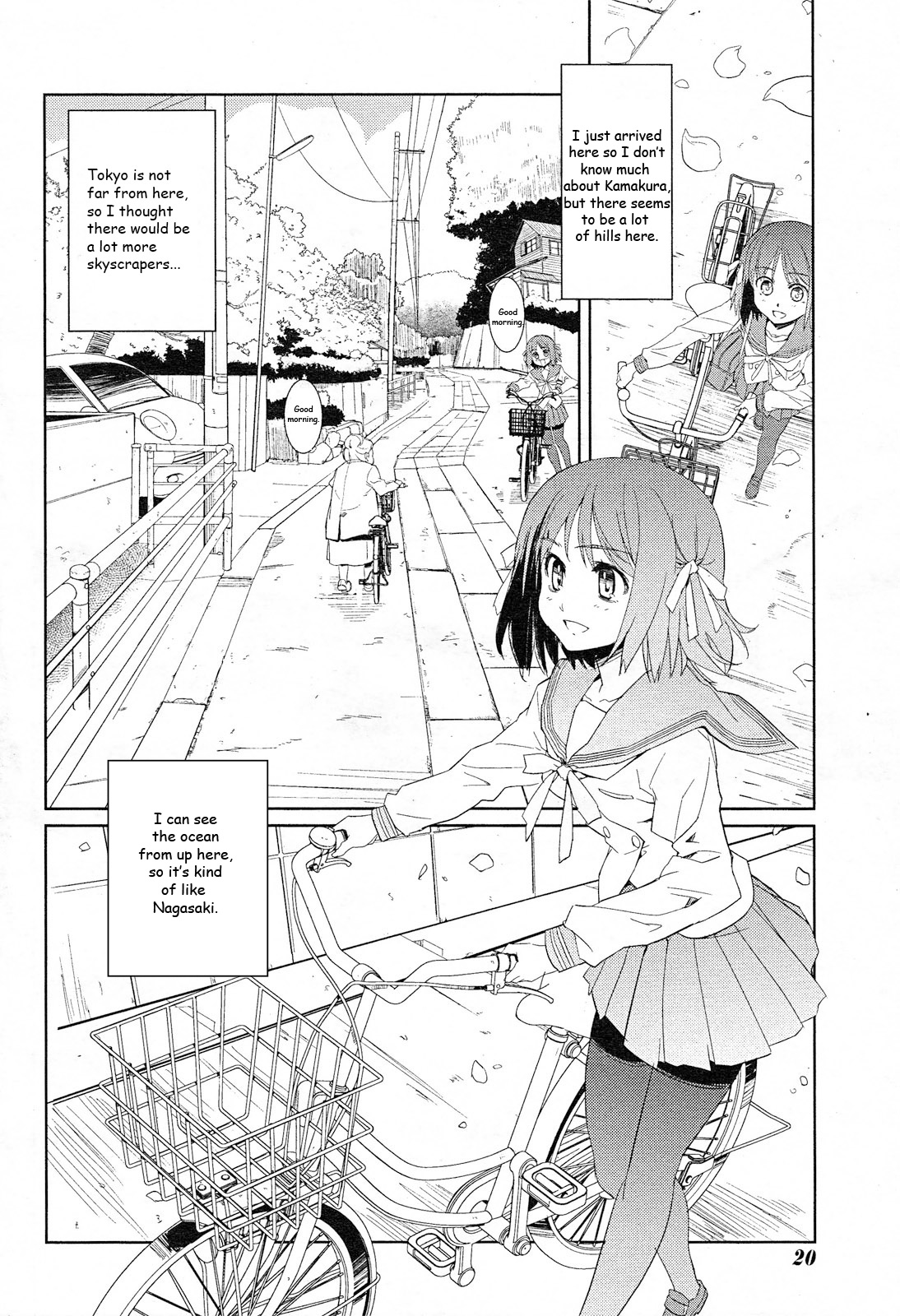 Minami Kamakura Koukou Joshi Jitenshabu Chapter 1.2 page 8 - Chapter 1 v2 : "My First Time Riding a Bike"