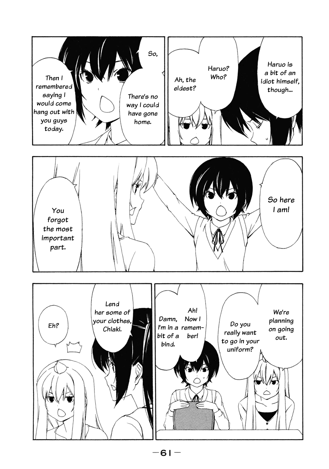 Minami-ke Chapter 129 page 3 - Chapter 129