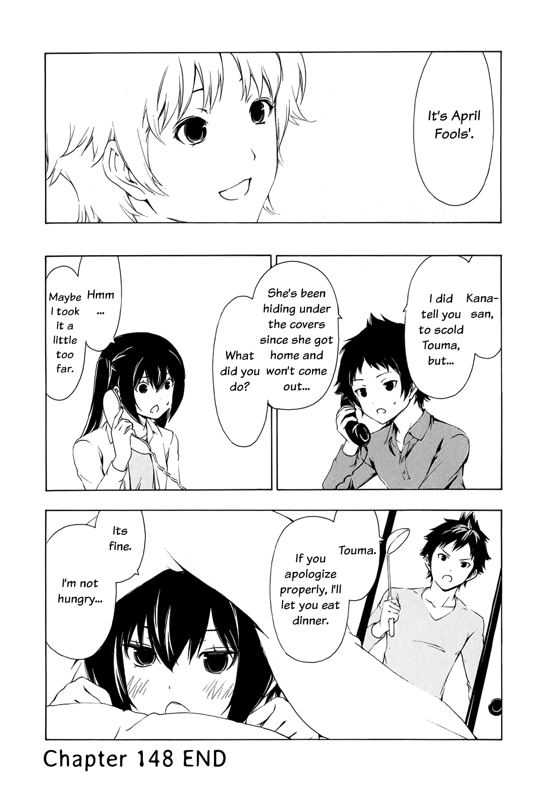 Minami-ke Chapter 148 page 8 - Chapter 148: "It Was a Lie"