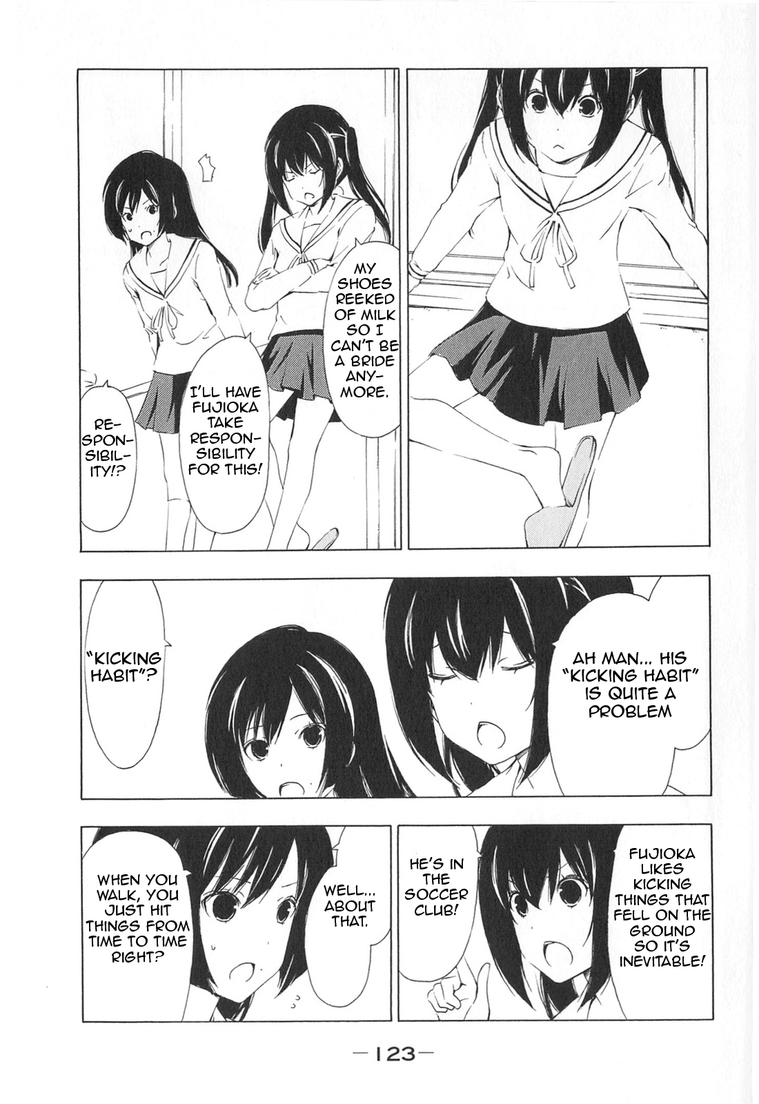 Minami-ke Chapter 173 page 3 - Chapter 173: Kicking habit