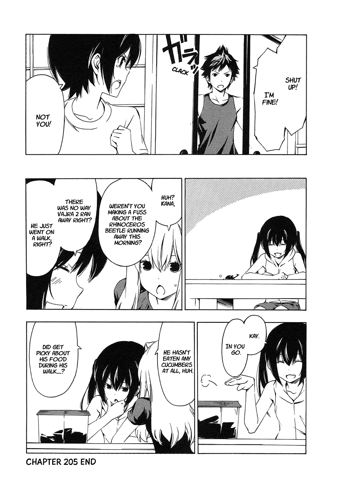 Minami-ke Chapter 205 page 8 - Chapter 205: Rhinoceros beetle