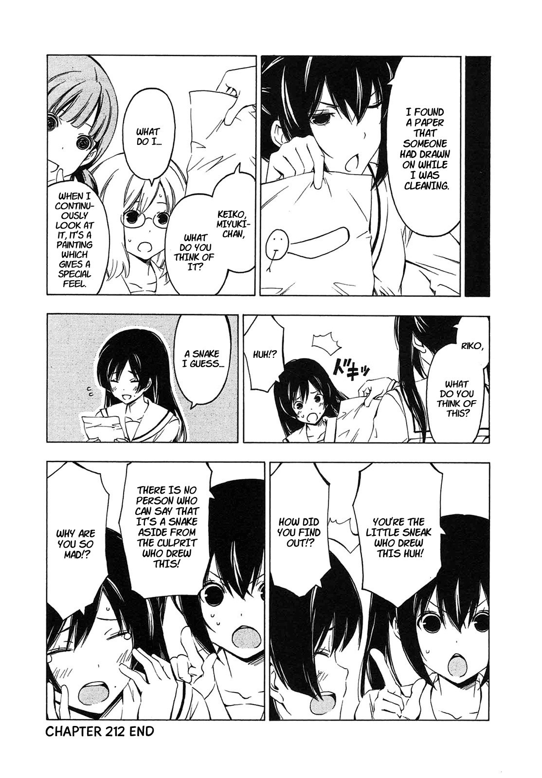 Minami-ke Chapter 212 page 8 - Chapter 212: What's that paper for?