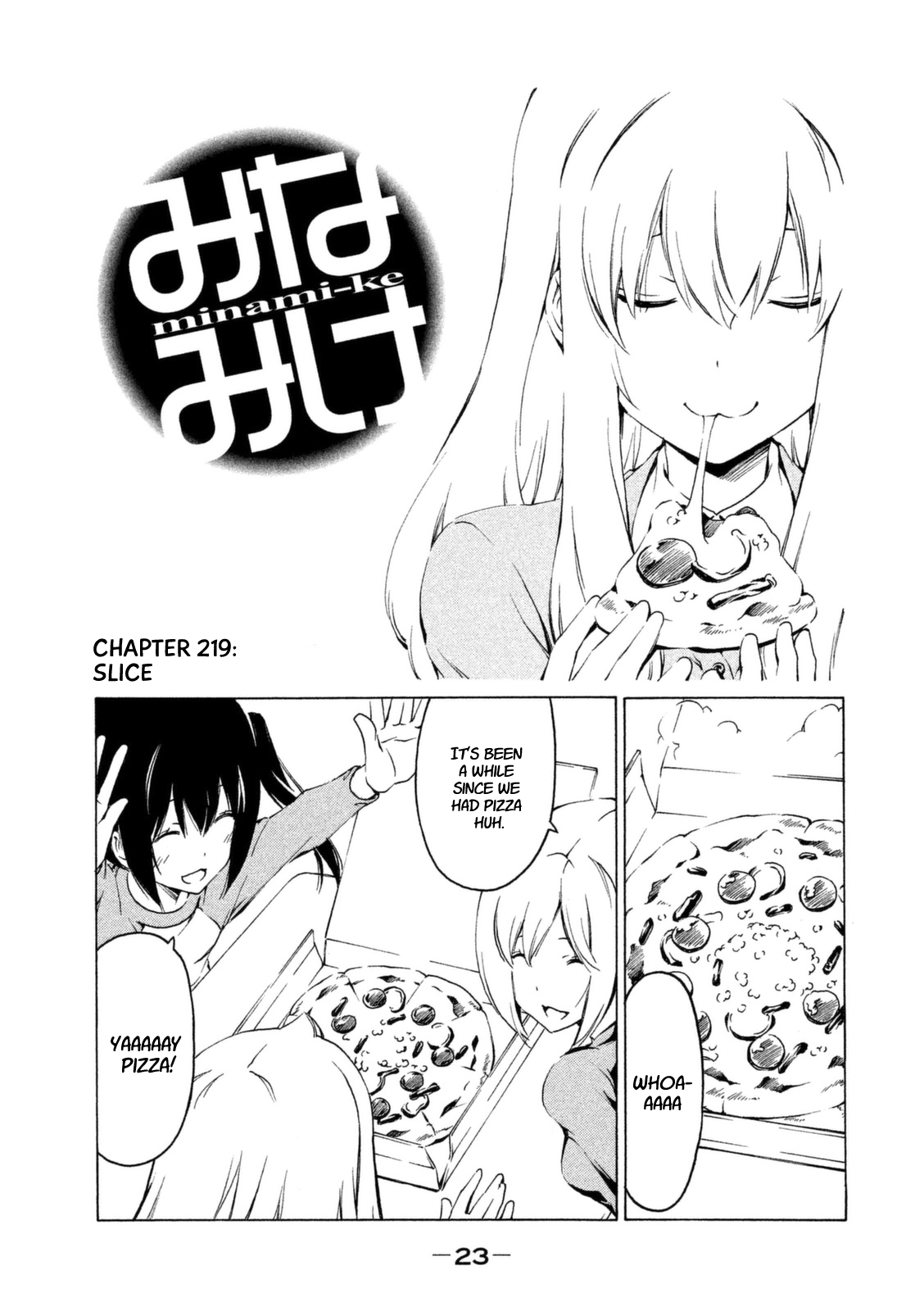 Minami-ke Chapter 219 page 1 - Chapter 219: Slice