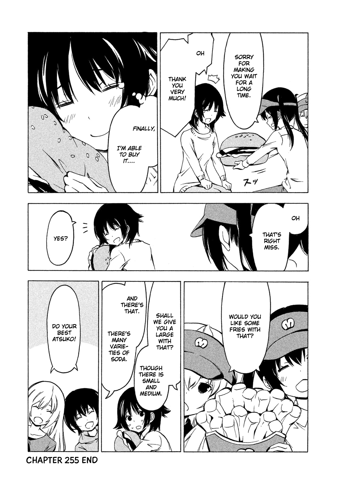 Minami-ke Chapter 255 page 15 - Chapter 255: Fast food restaurant