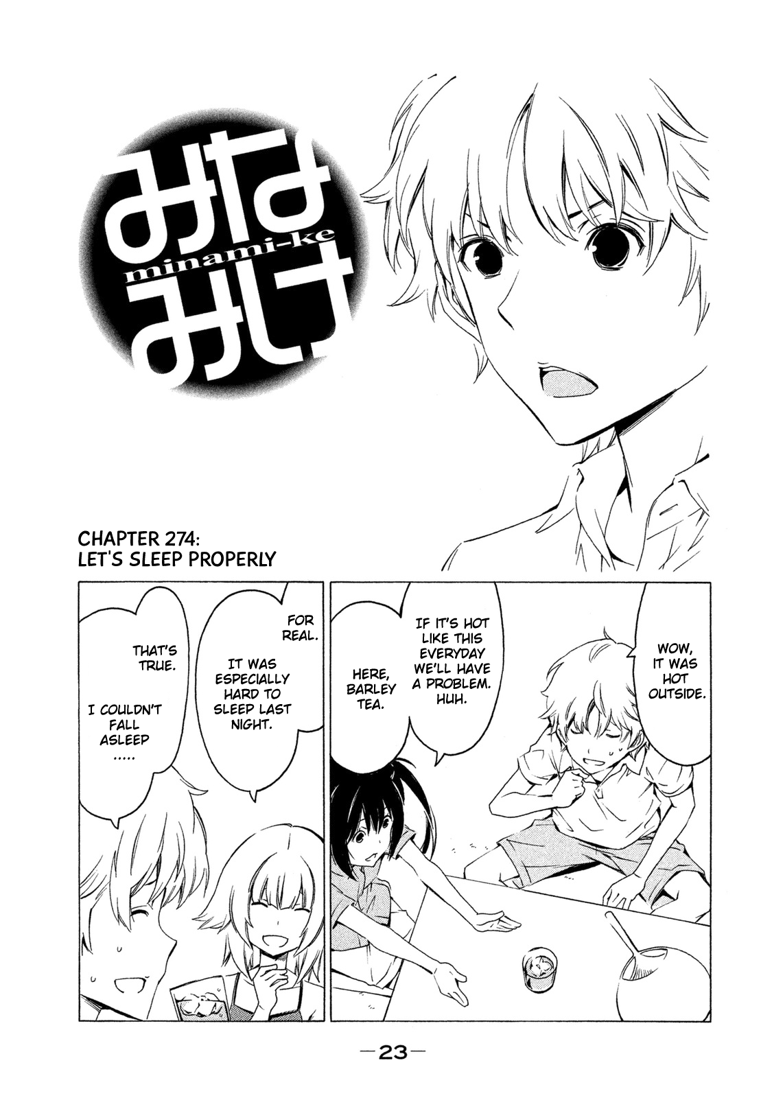 Minami-ke Chapter 274 page 1 - Chapter 274: Let's sleep properly