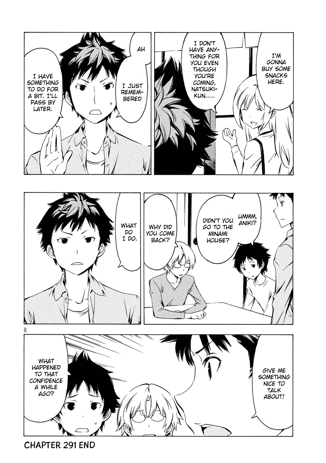 Minami-ke Chapter 291 page 8 - Chapter 291: Small talk