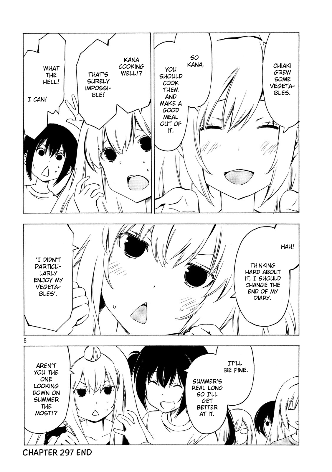 Minami-ke Chapter 297 page 8 - Chapter 297: Summer goals