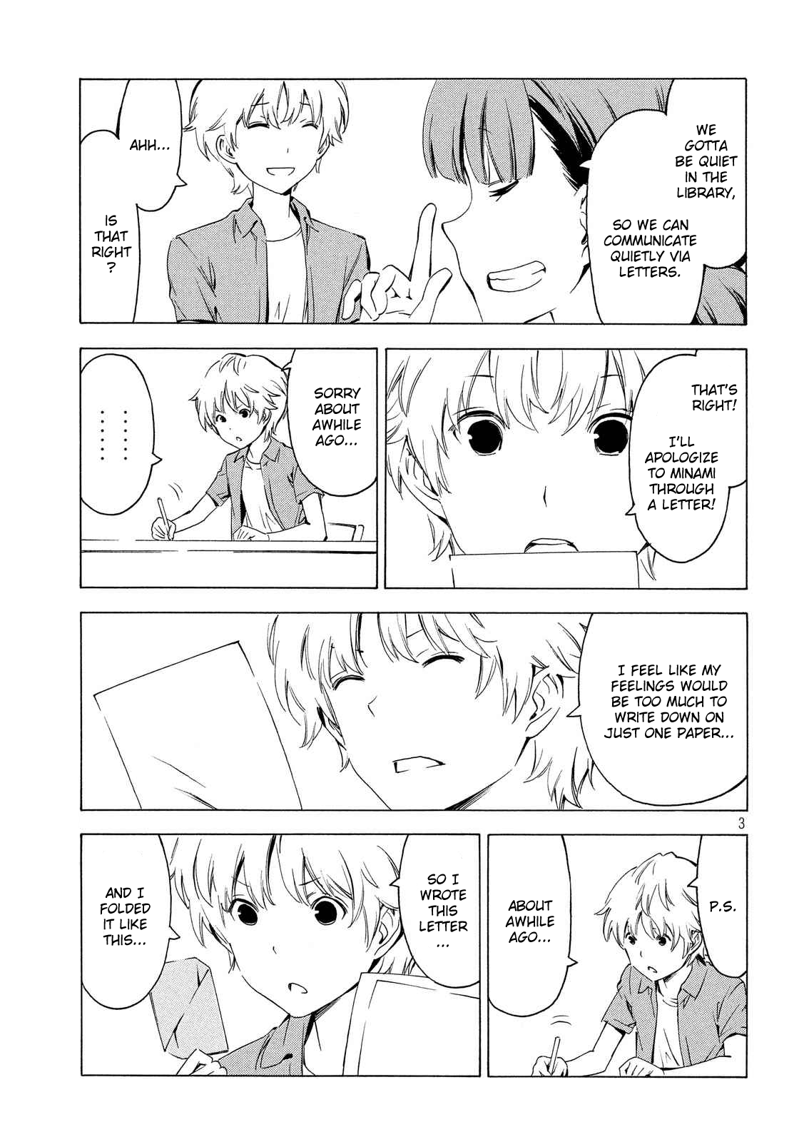 Minami-ke Chapter 298 page 3 - Chapter 298: Communicating through letters