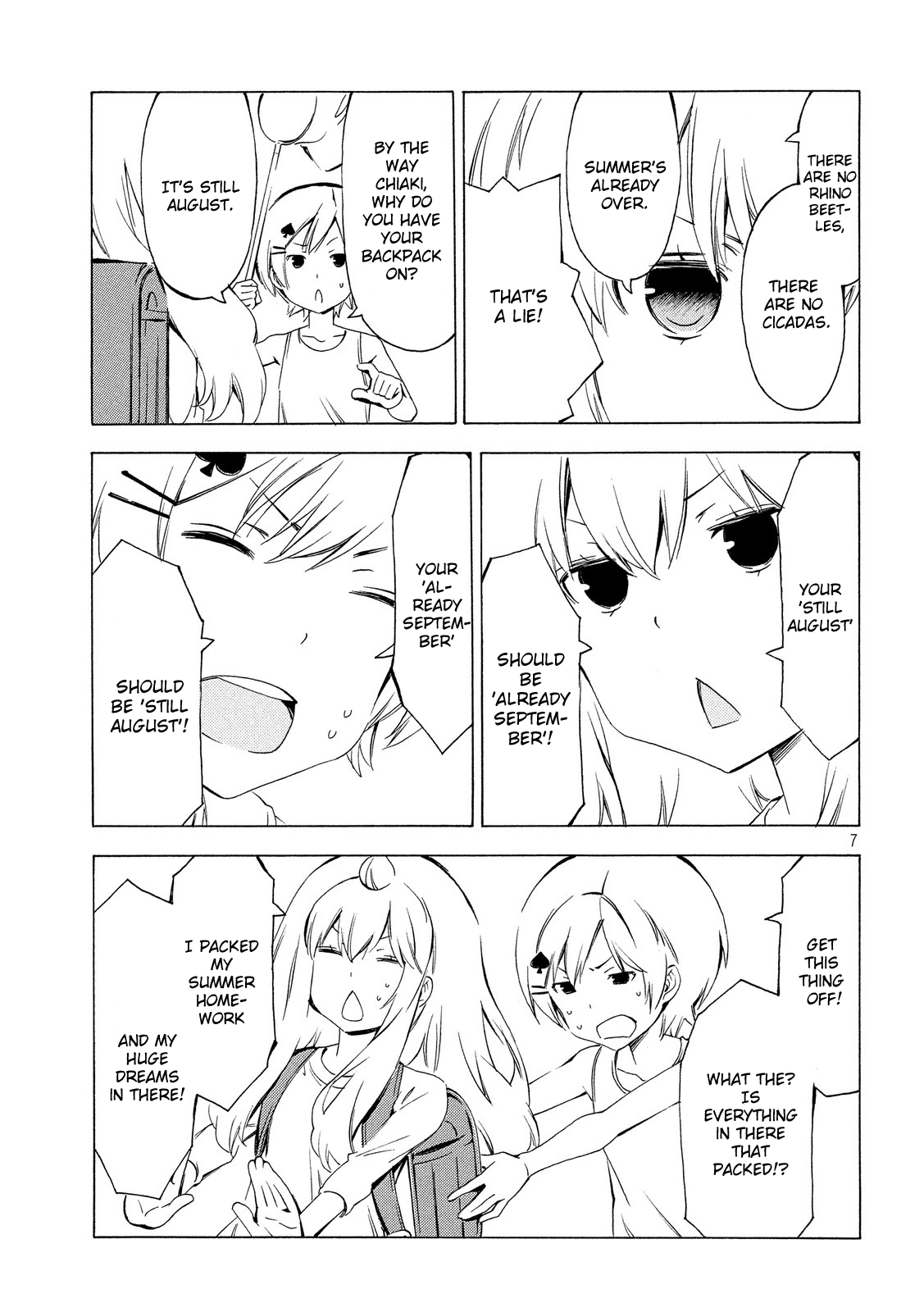 Minami-ke Chapter 299 page 7 - Chapter 299: The end of summer