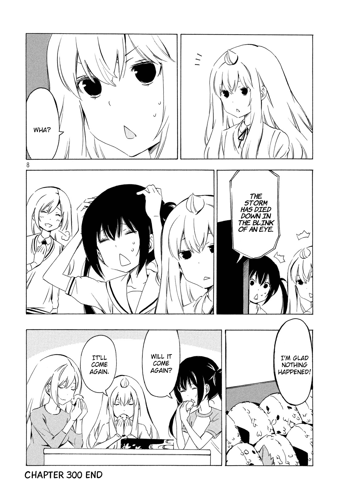 Minami-ke Chapter 300 page 8 - Chapter 300: A storm is coming