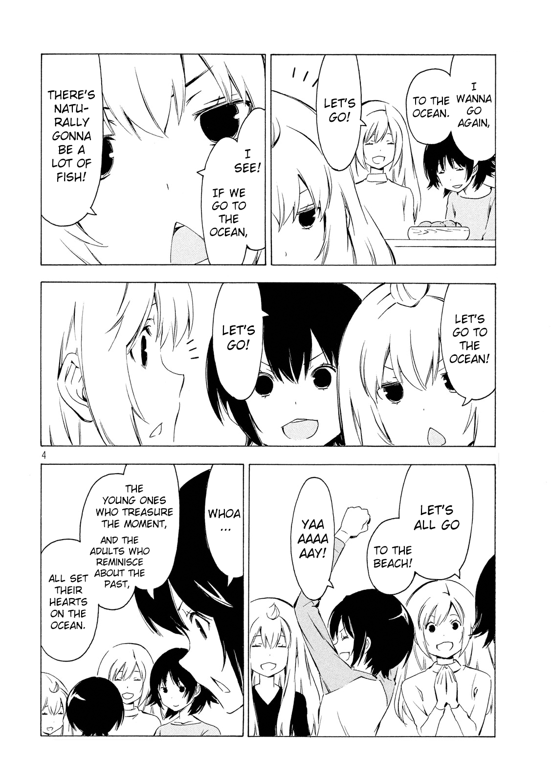 Minami-ke Chapter 306 page 4 - Chapter 306: If we're going to the beach ..