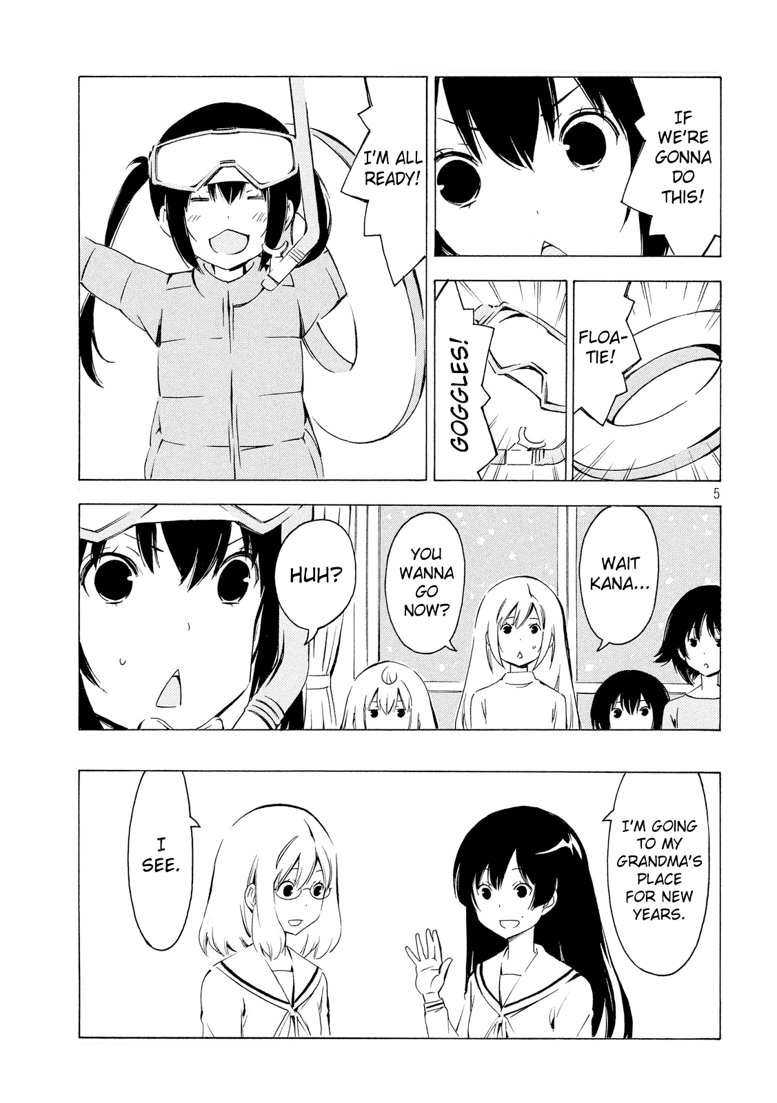 Minami-ke Chapter 306 page 5 - Chapter 306: If we're going to the beach ..