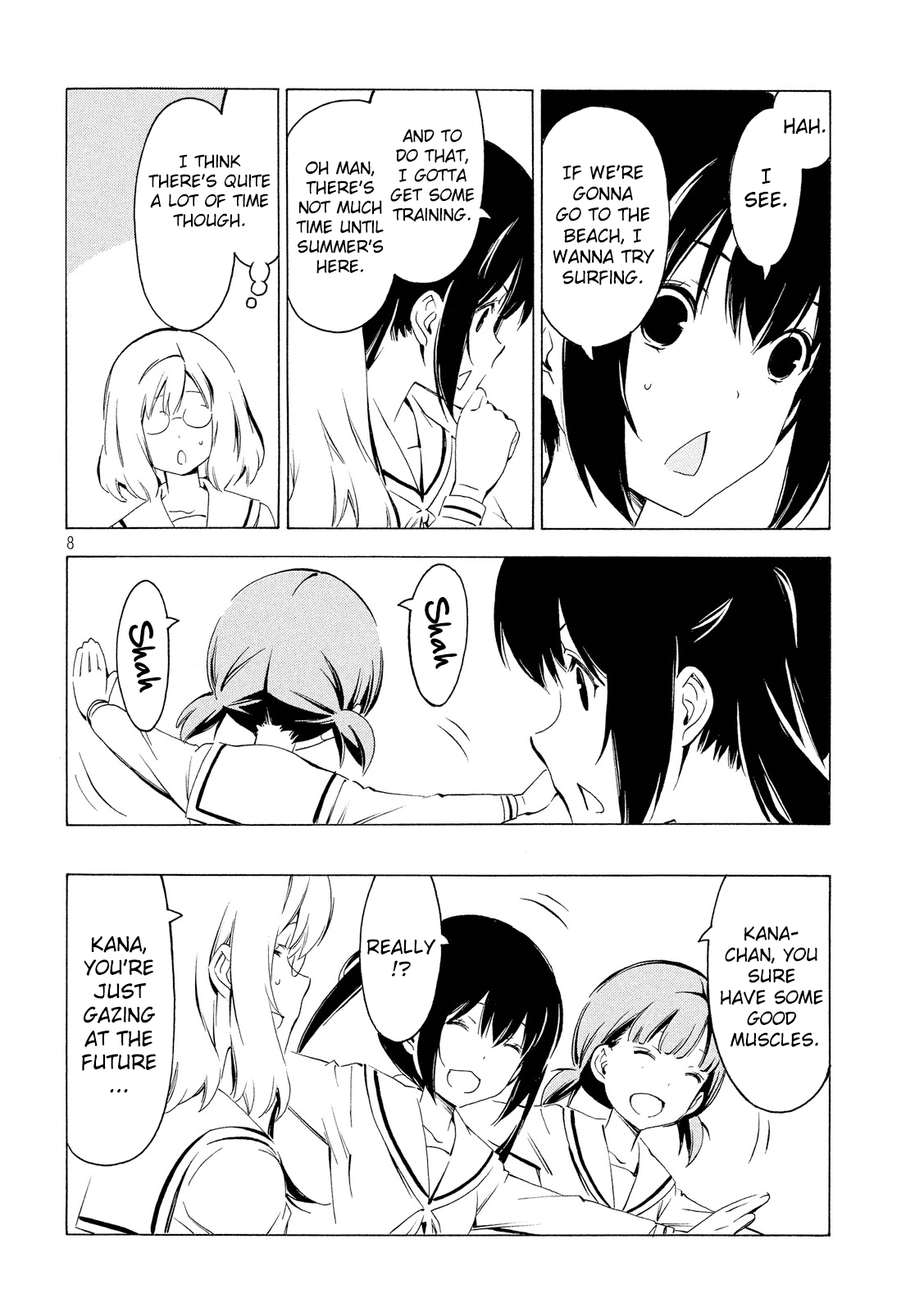 Minami-ke Chapter 306 page 8 - Chapter 306: If we're going to the beach ..