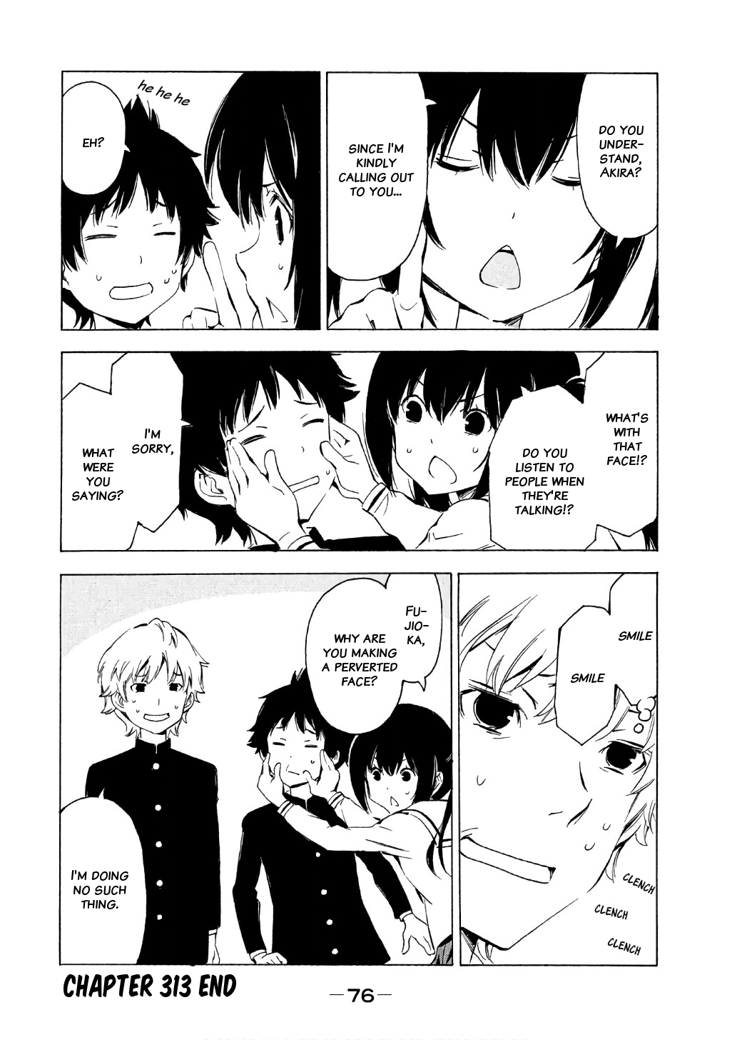 Minami-ke Chapter 313 page 9 - Chapter 313: Senpai's face