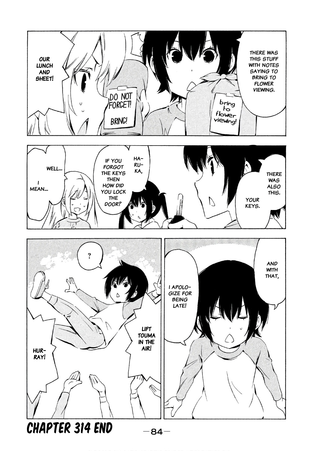 Minami-ke Chapter 314 page 8 - Chapter 314: I'm late