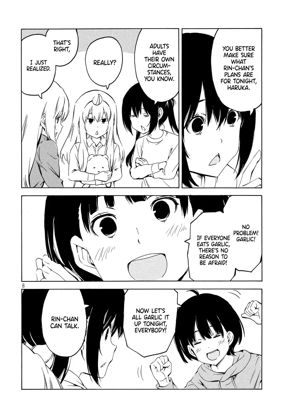 Minami-ke Chapter 366 page 8 - Chapter 366: Keeping your mouth shut