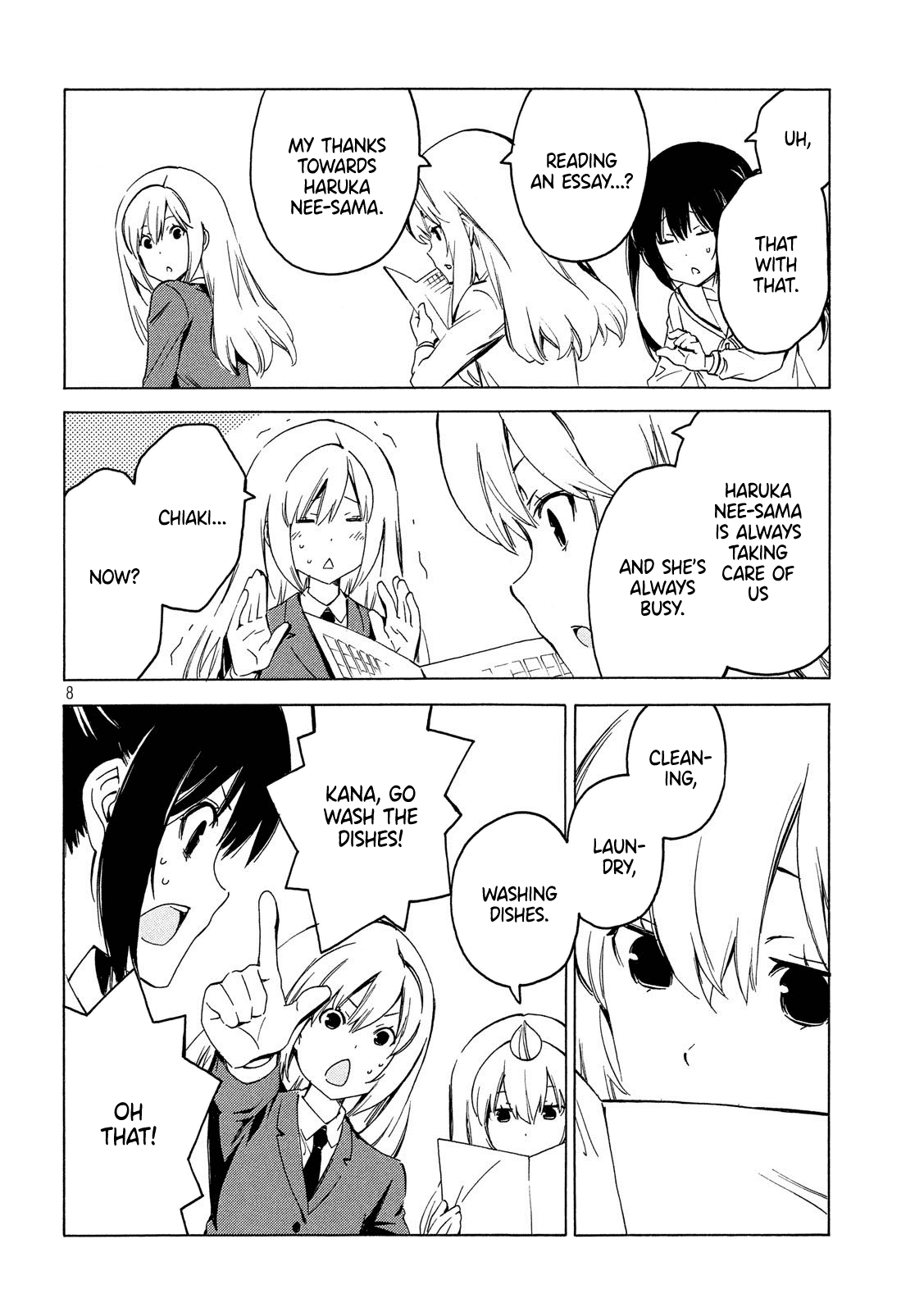 Minami-ke Chapter 376 page 8 - Chapter 376: This and that