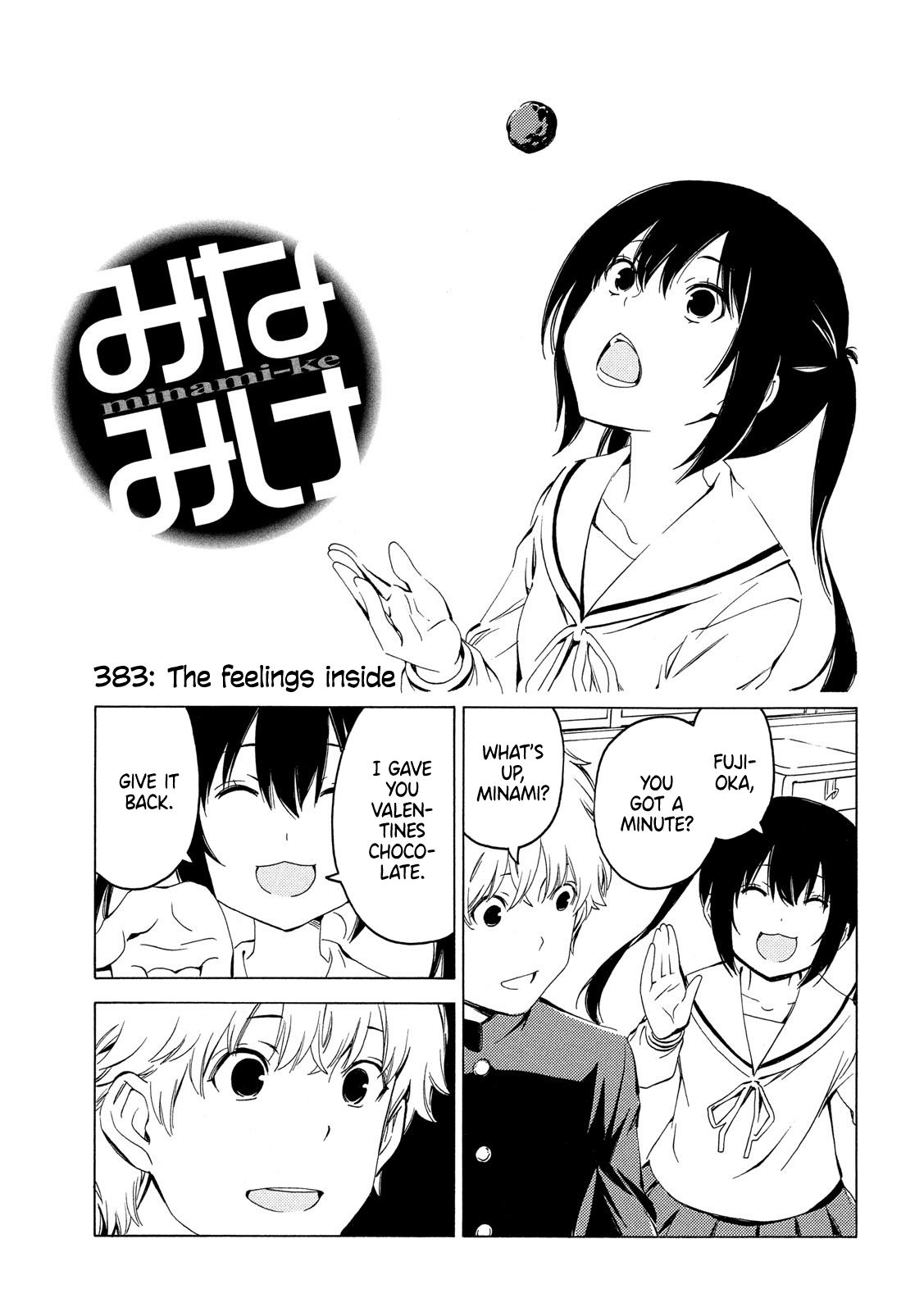 Minami-ke Chapter 383 page 1 - Chapter 383: The feelings inside