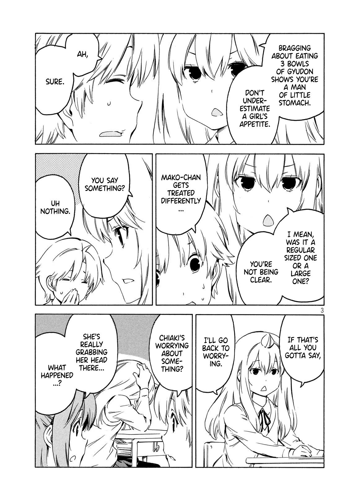 Minami-ke Chapter 393 page 3 - Chapter 393: How do you know?