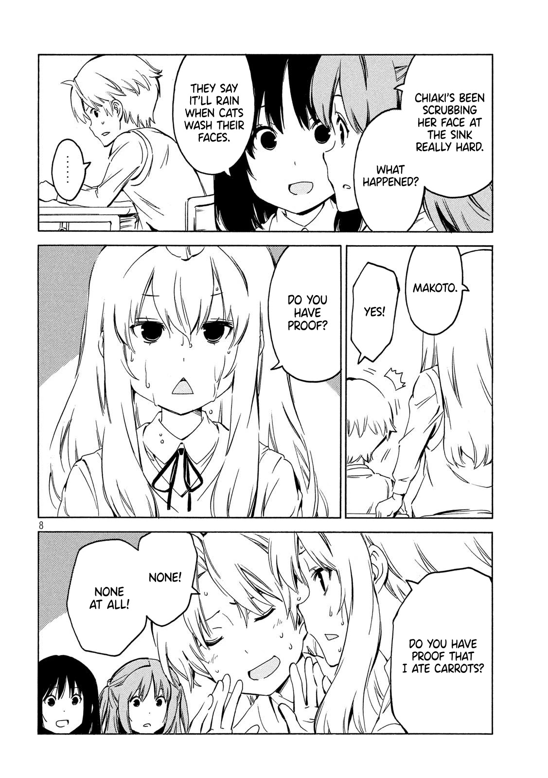 Minami-ke Chapter 393 page 8 - Chapter 393: How do you know?