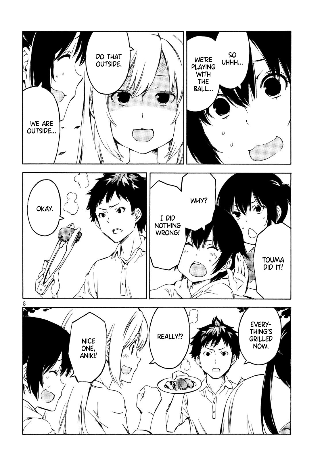 Minami-ke Chapter 394 page 8 - Chapter 394: Do that outside